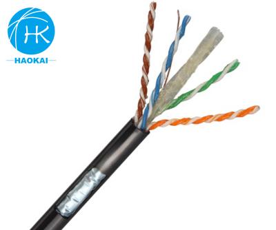 China 4pairs 23awg FTP CAT6 Outdoor Internet Cable Jelly Filled Or Gel Filled LAN Cable for sale