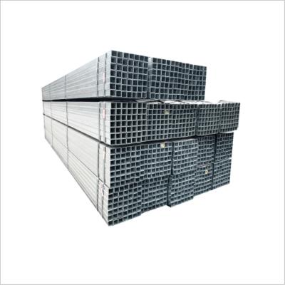 China Liquid Pipe 30g 40g 50g Galvanized Steel/Black Iron Rectangular Square Pipe Galvanized Square Hollow Section for sale