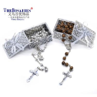 China Gift Box Wedding Rosary Gift Box 4.2*6*2.5cm Packing Case Pack RELIGIOUS for sale