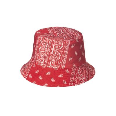 China breathable & Waterproof Fashion Sun Bandana Bucket Hat High Quality Manufacturer Custom Printing Fisherman Bucket Hat for sale