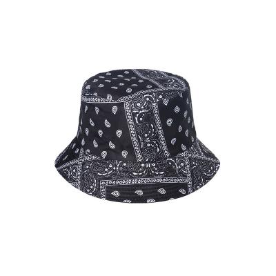 China breathable & Waterproof Fashion Sun Bandana Bucket Hat High Quality Manufacturer Custom Printing Fisherman Bucket Hat for sale