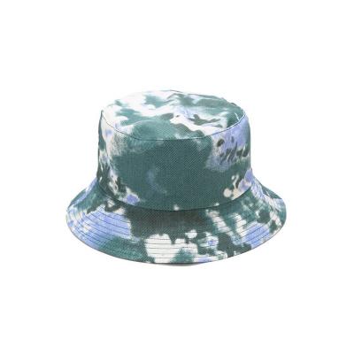 China breathable & Custom Embroidered Rainbow Logo Maker Tie Dye Waterproof Cotton Bucket Hats High Quality Cotton Colorful Embroidered Hats for sale