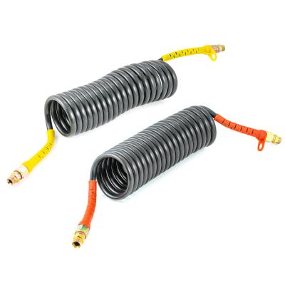 China Air High Release ConnectorPm CoilWith Hose Tube QualityPolyurethane Cendl Quick Hose Air Brake Hose Air Coupler1/4' for sale