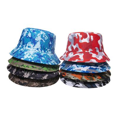 China Breathable Comfort Hunting Fisherman Camo Bucket Hat 2022 Wholesale Reversible Camouflage Bucket Hat for sale