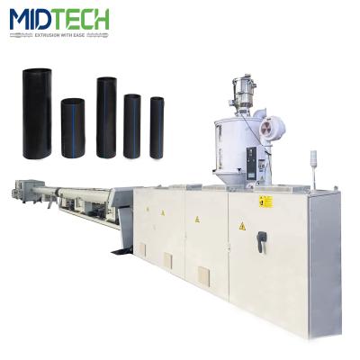 China MIDTECH PIPE Manufacture High Speed ​​Durable PE Plastic Pipe Making Extrusion Machine Line for sale