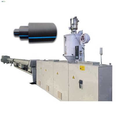 China PUFF High Speed ​​75-250 PE HDPE PPR Hydraulic Power Plastic Gas Pipe Making Line Machine Price for sale