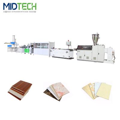 China MIDTECH Profile PVC Ceiling Wall Panel Profile Extrusion Extruder Making Machinery For Sale for sale