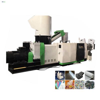 China Waste pp PE film woven bag machine equipment equipment scrap plastic reuse plastic reuse pelletizing granulator maker for sale