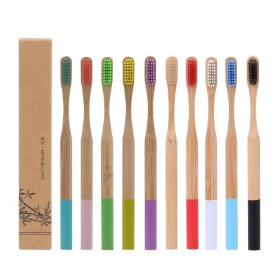 China Disposable Bamboo Customized  Organic Biodegradable Child Soft Toothbrush for sale