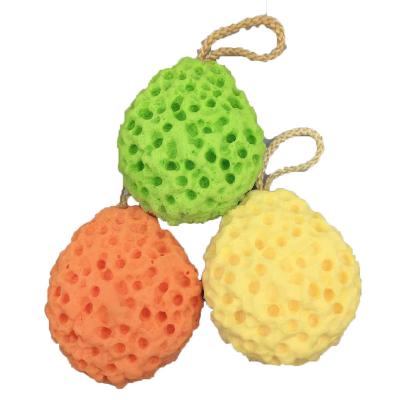 China All Natural Bath Shower Ball Sponge Natural Eco Friendly Colorful for sale