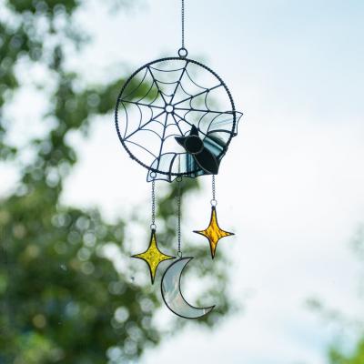 China Holiday Decorations Halloween Cobweb Pendant Ornaments Outdoor Halloween Star Moon Decoration for sale