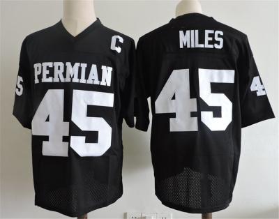 China USA Embroidery Quality Antibacterial Permian 45 Mile Film American Football Jersey for sale