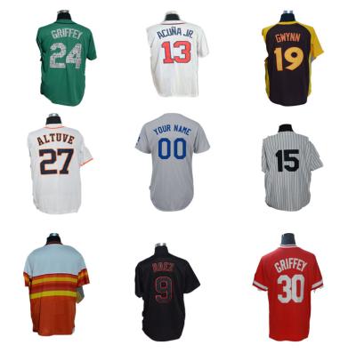 China QUICK DRY Quality New American Dot USA All League Baseball Jersey for sale