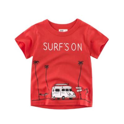 China 2019 Wholesale Good Price Cotton Surf Print Baby Anti-Shrink T-Shirts for sale