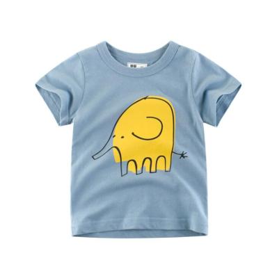 China European and American children's clothing summer children's T-shirts boys cotton baby anti-shrink T-shirt for sale