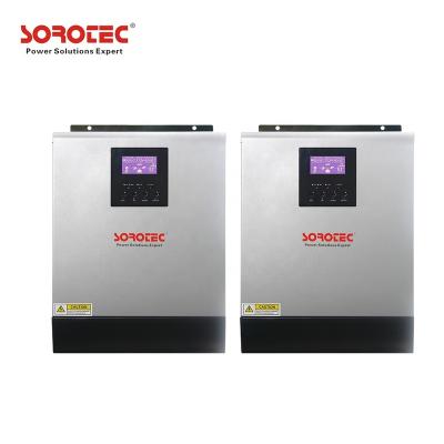 China 3Kva 2400W Hybrid Off Grid Solar Inverter MPPT Integrated Controller 100*240*318mm / 105*272*355mm / 120*295*468mm for sale