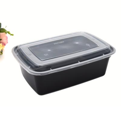 China Top Selling Microwave Freezer Microwave Food Grade Meal Takeout Containers Disposable Plastic Food Container With Lid for sale