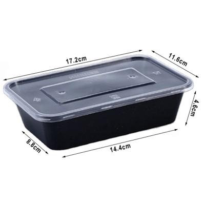 China High quality affordable disposable price environmental protection pp food meal plastic box for sale