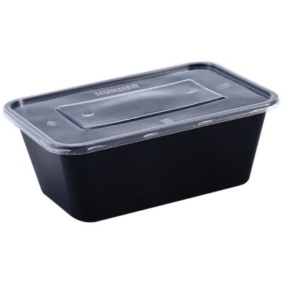 China Factory Supplier Disposable Food Take Out Packaging Disposable Plastic Lunch Boxes Prepared Food Container for sale