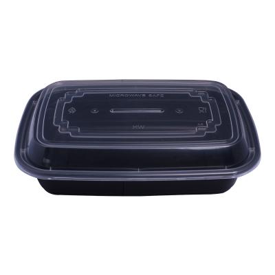 China Microwavable Disposable Food Storage Takeaway Food Container With Lid 1 Compartment Plastic Food Box for sale