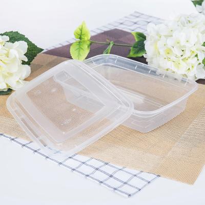 China Amazon Factory Microwavable 1000ml Best Selling Lunch Box OEM Customized Plastic Food Storage Container Storage Boxes With Lid for sale