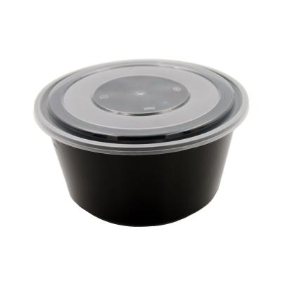 China High Standred Good Quality Microwavable Restaurant Round Disposable Food Packaging Plastic Salad Bowl for sale