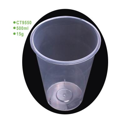 China OEM Restaurant Food Grade Professional Custom Microwavable Plastic Bubble Tea Disposable Beverage Cups for sale