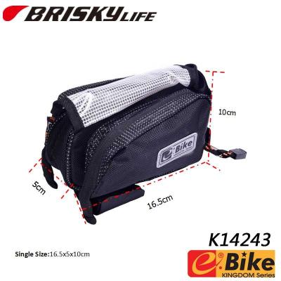 China Zipper Closure Double Top Bike Tube Bag Bicycle Frame Bag for sale