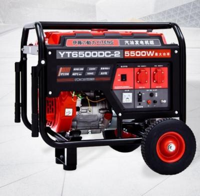 China YiTeng 5kw Single or Three Phase Portable Gasoline Generator with 90 Fuel Performance for sale