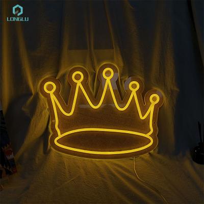 China Buildings Hot Sale Factory Custom Vibraphone Good Clouds Flexible Acrylic Neon Sign Crown Led Royal Neon Sign for sale