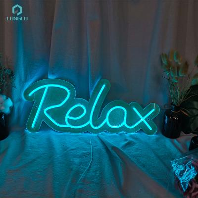 China Buildings Relax Spa Neon Sign Led Commercial Advertising Signs Factory Custom Color Mini Neon Sign for sale