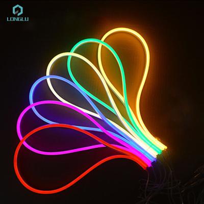 China Buildings 12v 24v color movable 5050 dmx ip68 pixel rgb led wired neon light for sale