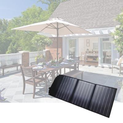 China PET+1200D 60w 100w 4 Times Each DC 18V Single Solar Output Monocrystalline Folding Solar Panel Kit For Homes for sale