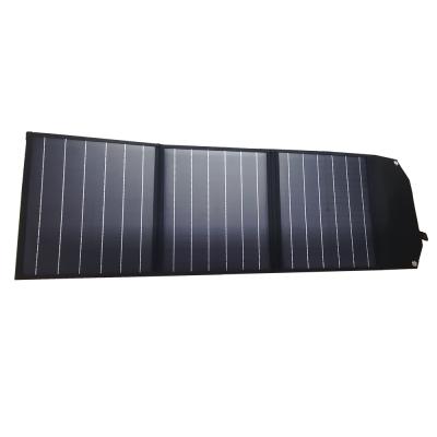 China PET+1200D Solar Panel Portable Foldable Solar Panel 60W 3 Times Camping Solar Panels 60w for sale