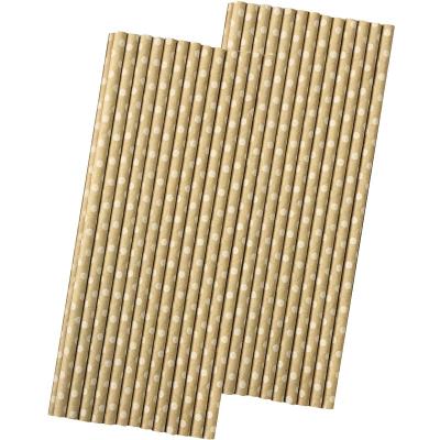 China 6MM*197MM Disposable High Quality Kraft Paper Straws Manufacturers Single Decorative White Paper Straw Rolls for sale