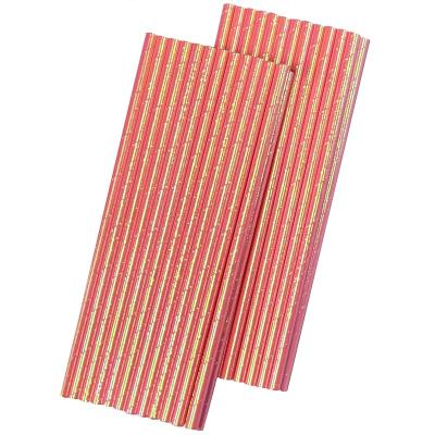 China Disposable Custom Logo Individually Wrapped Bubble Wrap Recyclable White Brown Disposable Tea Straw Drinking Paper Straw for sale