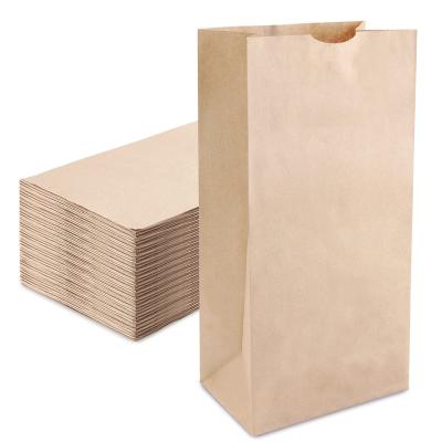 China Recycled Materials Custom Printing Take Away Grease Coated Packaging Bag For Fast Food Sandwich Bread Hamburger Roast Fried Chicken Paper Bags for sale