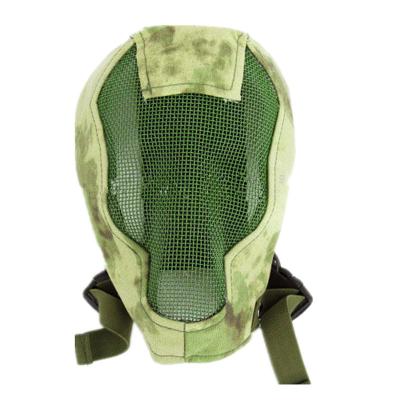 China Breathable Fabrics/Fire Field Protection V3 Full Face Face Guard Cover Face Ears Airsoft Outdoor Protective Tactical Military Cosplay Adjustable Band/Solid Steel Mesh for sale