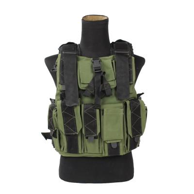 China With tensile strength and wear resistance 600D Molle green factory price design combat tactical men's vest for sale