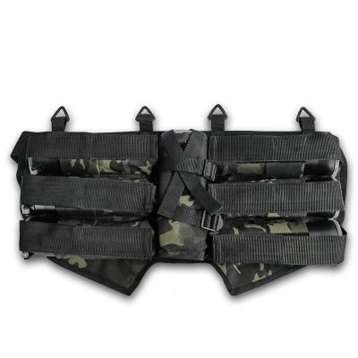 China 6+1 Horizontal Carrier Pouch Horizontal Pouch Belt Pack Paintball Harness Paintball PACK Universal Outdoor Tactical Paintball Sets for sale