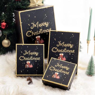 China Set Of Four Different Size Cardboard Christmas Gift Box For Scarf Gloves for sale