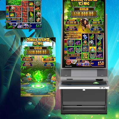 China Jungle Metal+acrylic+plastic New Screen Wild King 2021 Vertical Slot Game Machine for sale