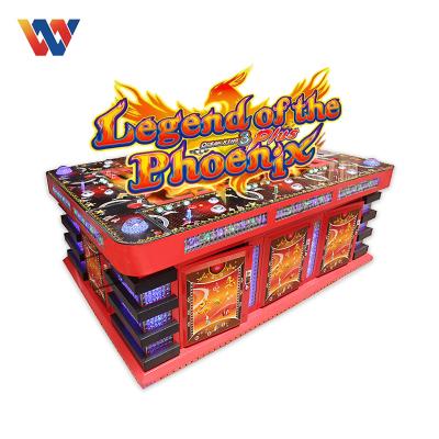 China Metal+acrylic+wood fish table game 85' fishing table game machine arcade fish hunter shooting casino machine fish table 8 players for sale