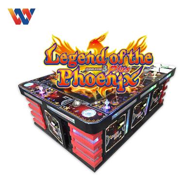 China Metal+acrylic+wood fish machine table game 8 players 55inch fishing machine fish table game machine for sale for sale