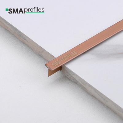 China SMA Modern Factory Customized Size Tile Accessories Mirror Stainless Steel Tile Trim t for sale