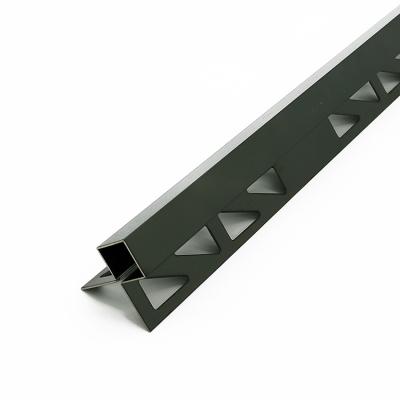 China 8 Color Option Modern Black Titanium Drywall Ceramic Tile Edge Trims for sale