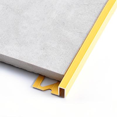 China Modern Wholesale High End SMA Tile Accessories Tile Trim Aluminum Square Edge Tile Profiles for sale