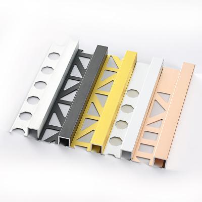 China Modern Cheap Price Aluminum Tile Joint Panel Decor Trims Strip Wall Ledge for sale