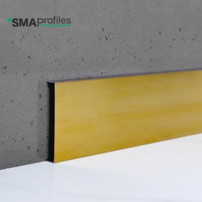 China Wholesale Modern Design Stainless Steel U Skirting Metal Skirting Boards Gold Skirting SMA Profile for sale