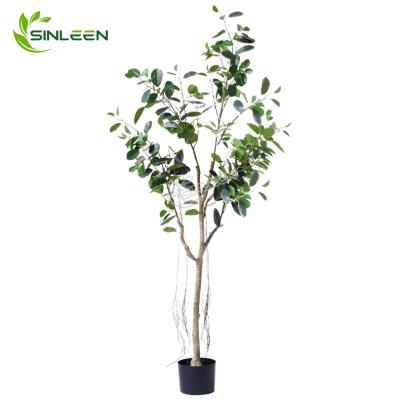 China Home Decor Artificial Trees Factory Wholesale Silk Tree Panda Ficus Microcarpa Bonsai for sale